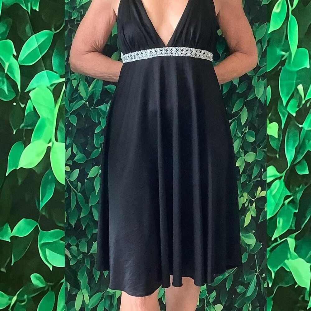 Black-halo Women's Black and Silver Dress